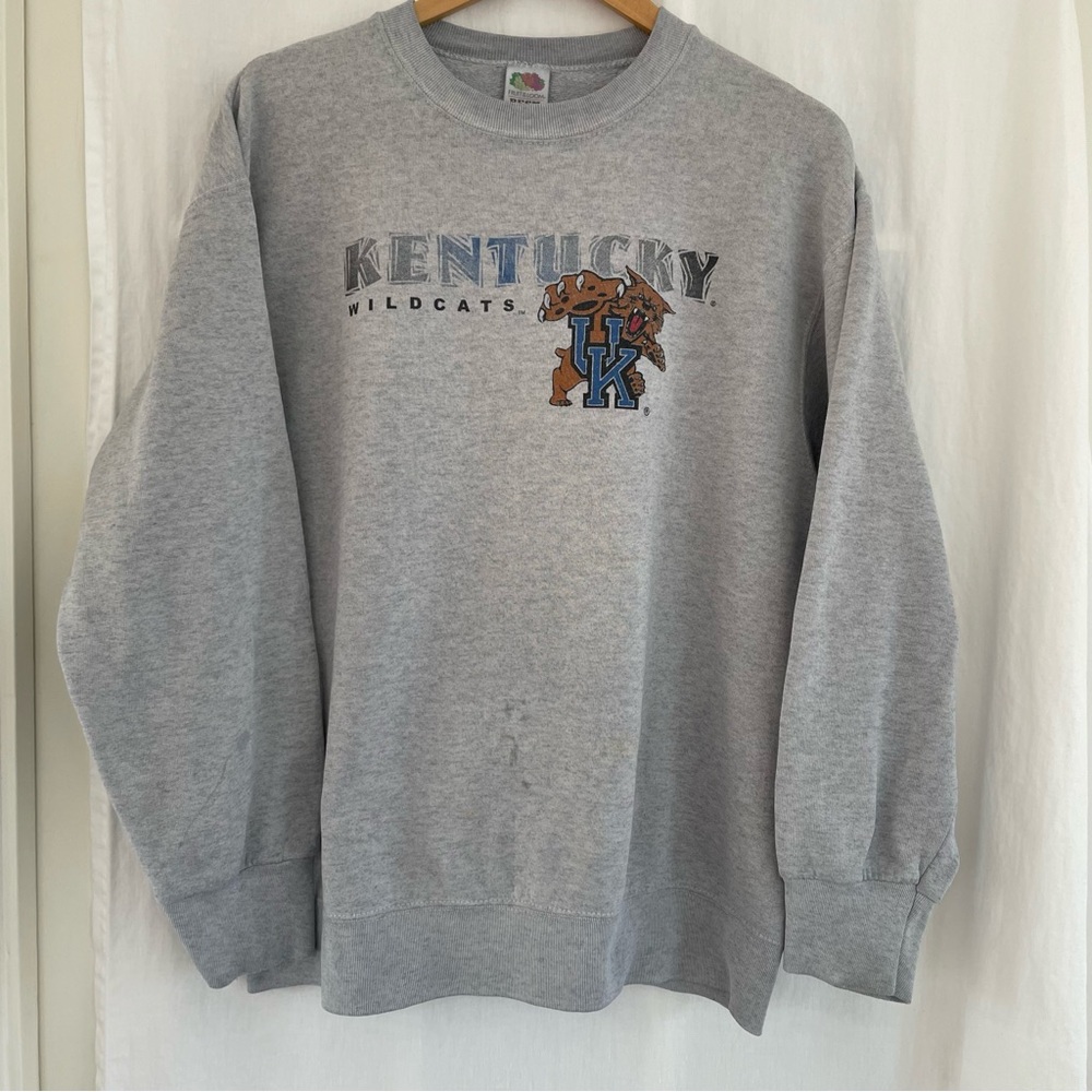 Vintage Grey Kentucky Wildcats crewneck sweatshirt